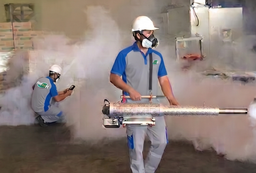 Phun thuốc diệt kiến tồn lưu tại chân tường và khe nứt