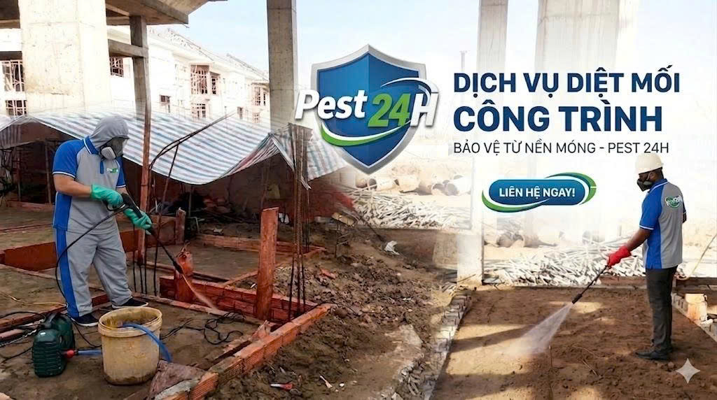 Dịch Vụ Diệt Mối Công Trình Uy Tín – Xử Lý Tận Gốc, Bảo Vệ Công Trình Bền Vững